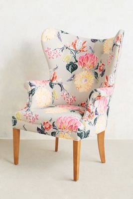 Lotus Blossom Wingback Chair 