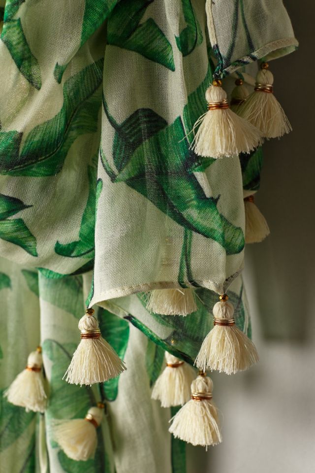 Palm Tassel Scarf #1