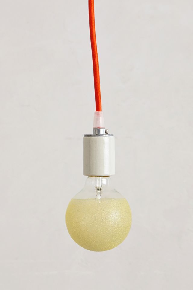 Etched Amber Light Bulb #1