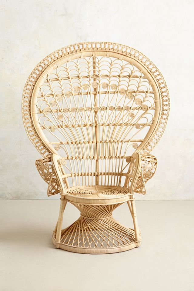 Anthropologie on sale peacock chair