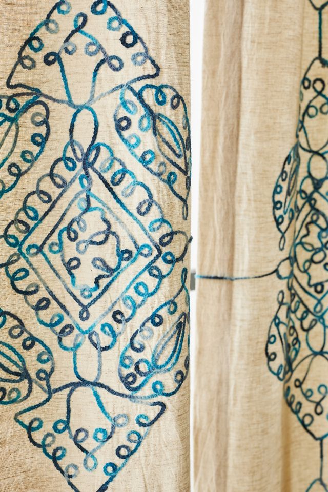Embroidered Gretta Curtain #1