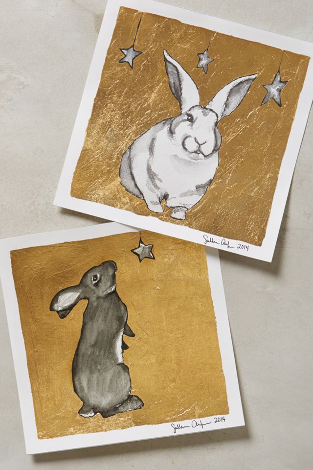 Gilded Bunny Print #1