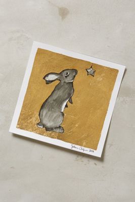 Gilded Bunny Print