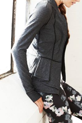 Peplum shop athletic jacket