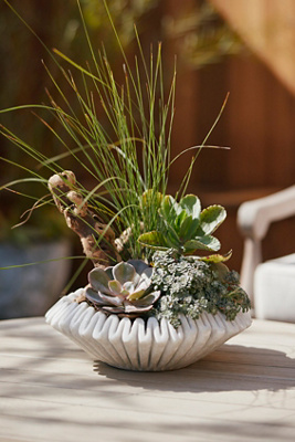 Ruffled Marble Bowl