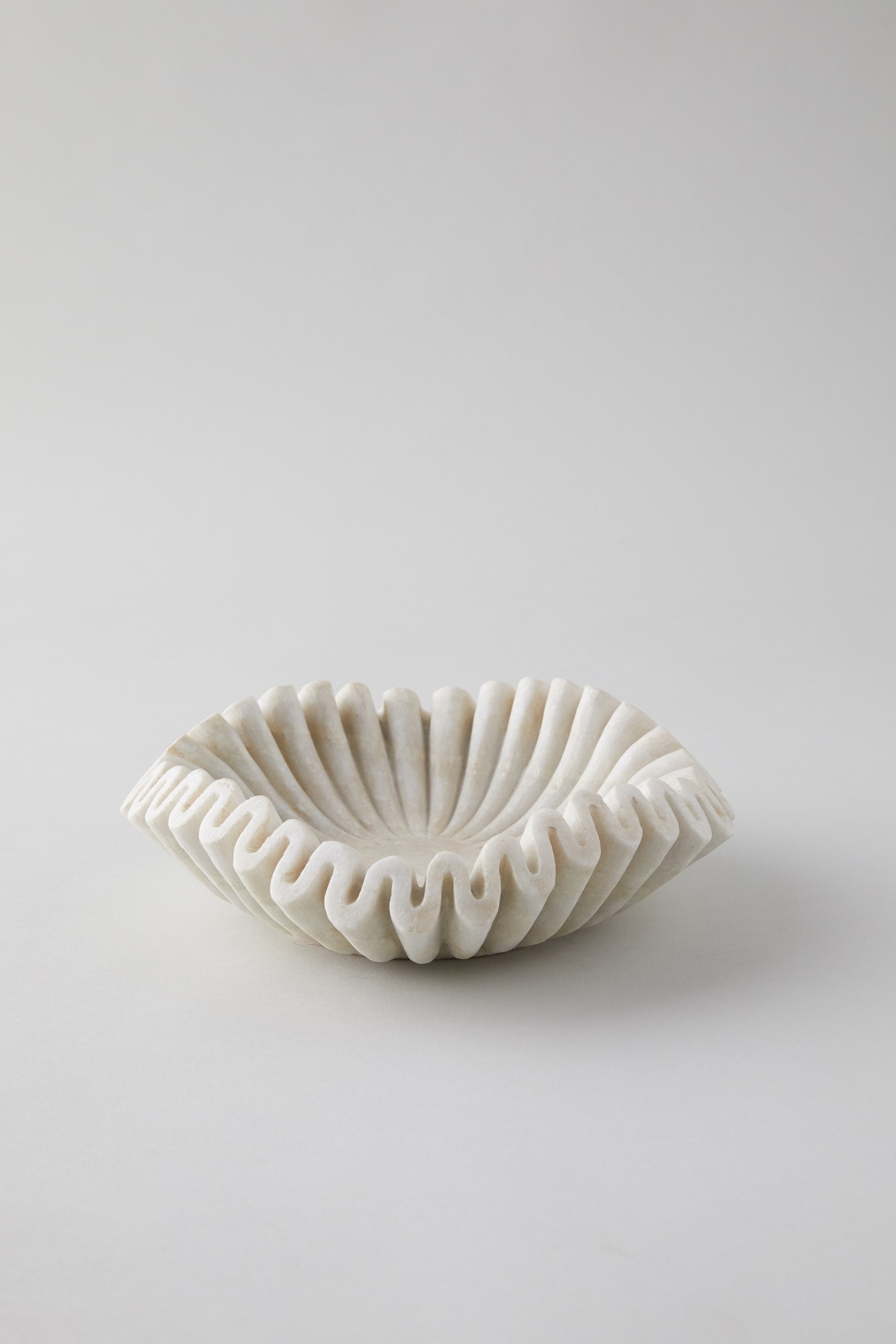 Ruffled Marble Bowl