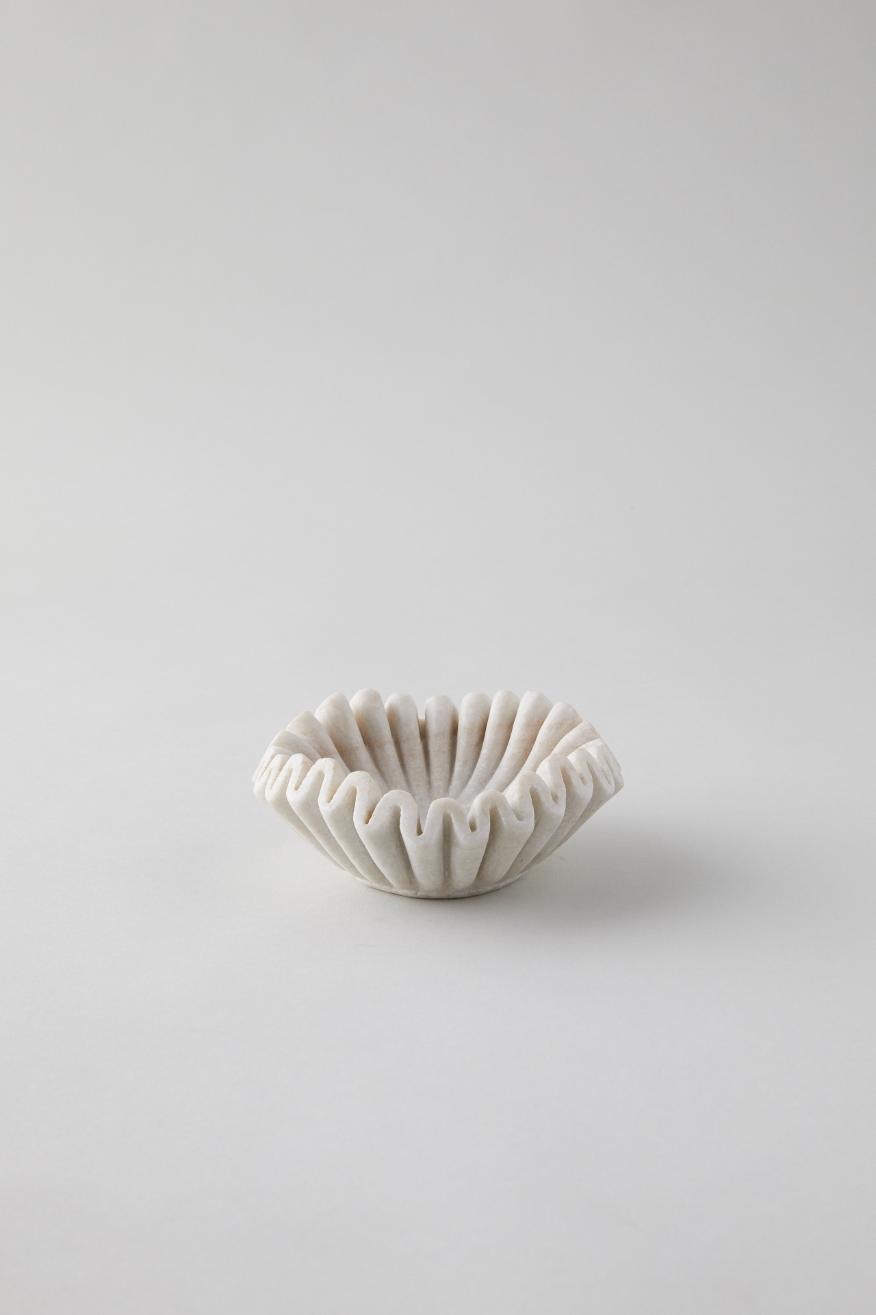 Ruffled Marble Bowl