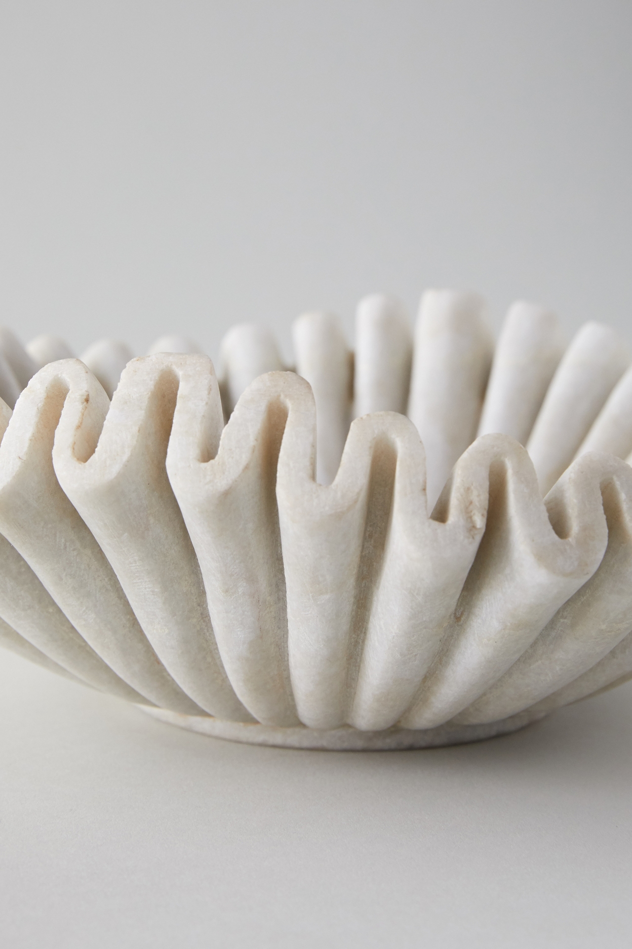 Ruffled Marble Bowl