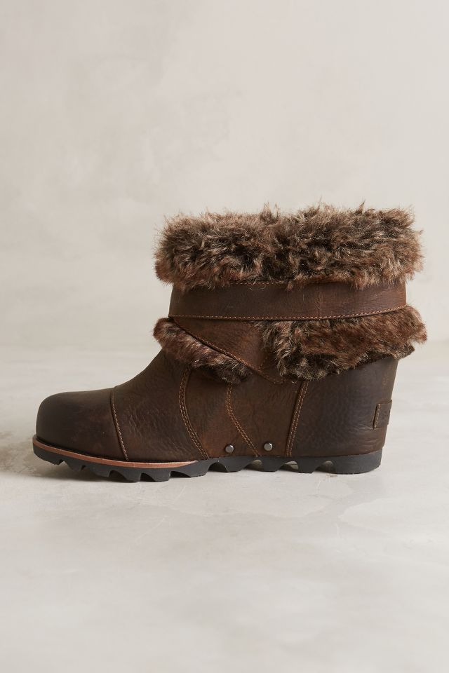 Sorel joan of on sale arctic wedge fur