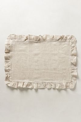 Ruffled Linen Placemats