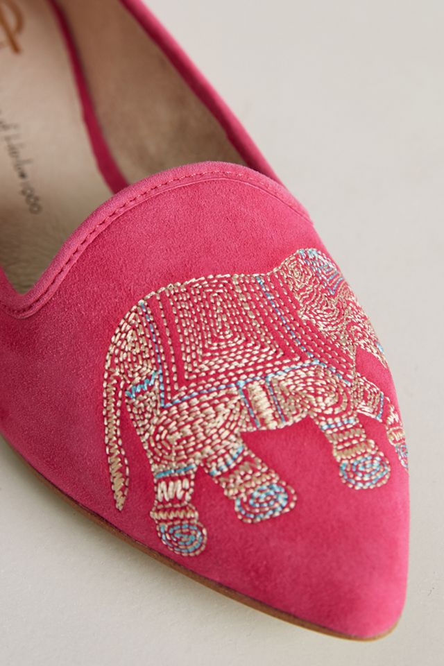 Embroidered Elephant Loafers #1