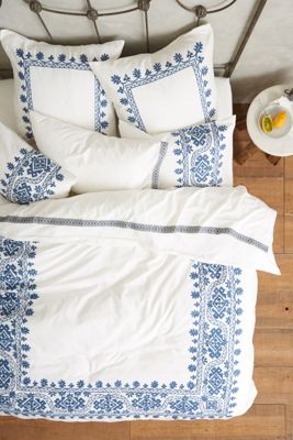 Coyuchi Aari Embroidered Duvet