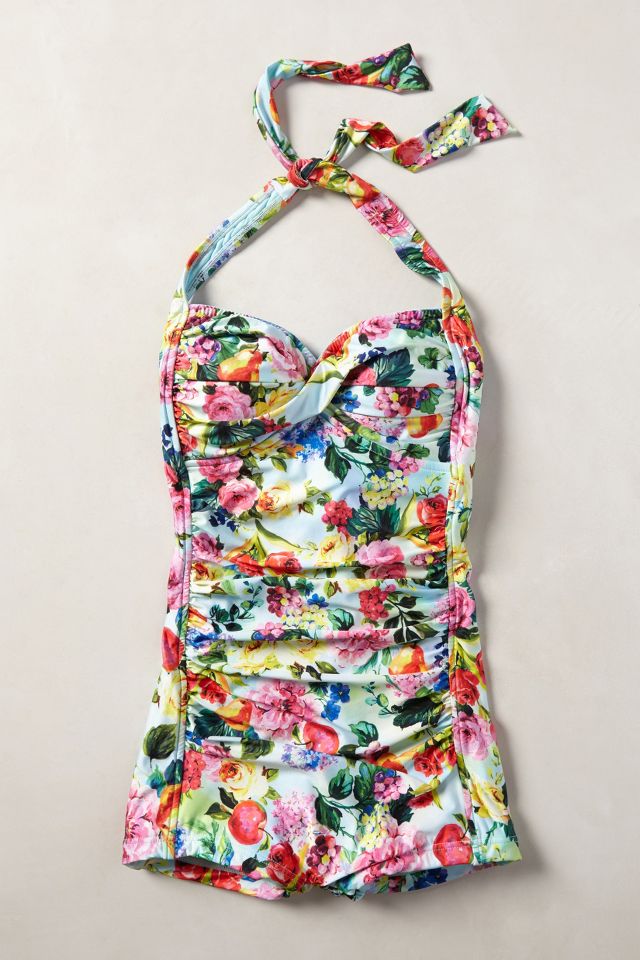 Seafolly Summer Garden Boyleg One Piece Anthropologie