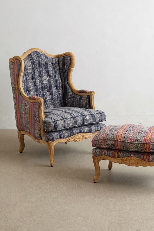Embroidered Kaili Ottoman #1