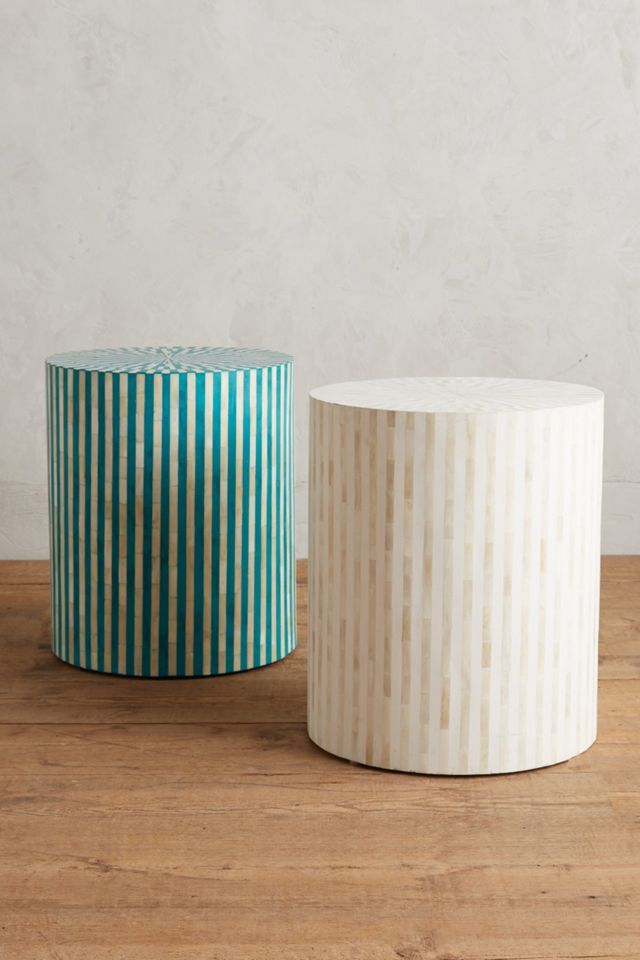 Rounded Inlay Side Table #2