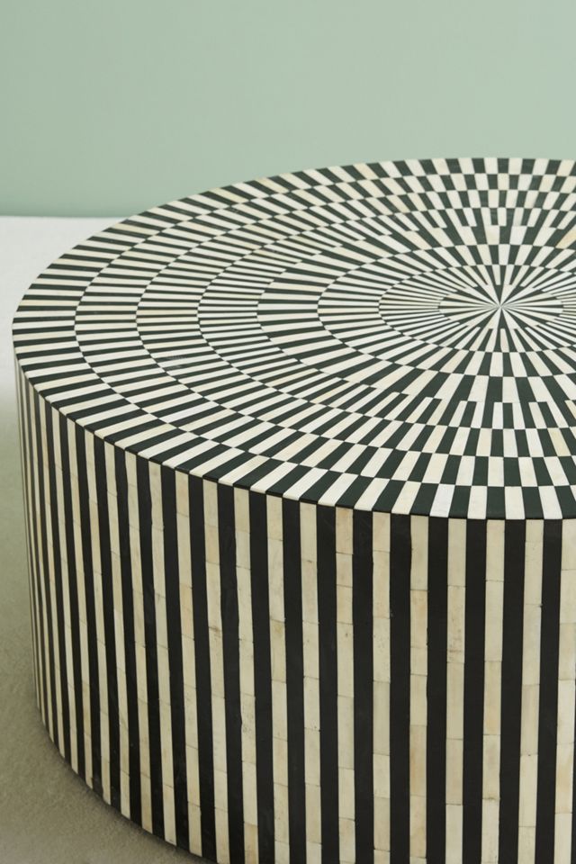 Rounded Inlay Coffee Table #2