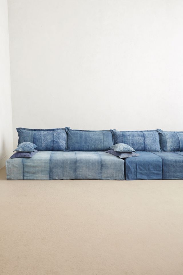 Reverse-Dyed Batik Sofa #1