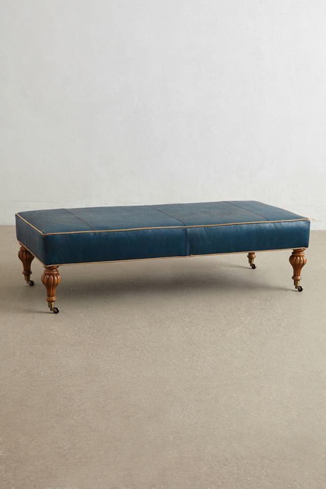 Leather Bench Ottoman