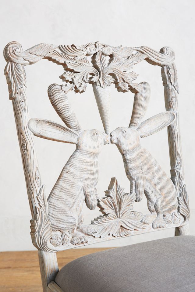 Handcarved Menagerie Rabbit Dining Chair | Anthropologie UK