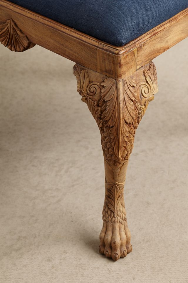 Handcarved Menagerie Rabbit Dining Chair #3