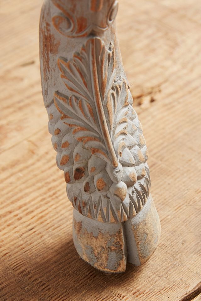 Handcarved Menagerie Deer Dining Chair #3
