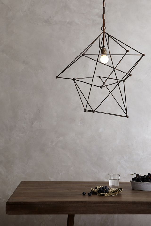 Small Iron Web Pendant #1