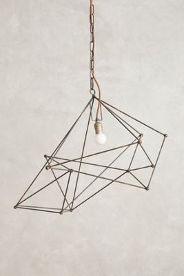 Small Iron Web Pendant