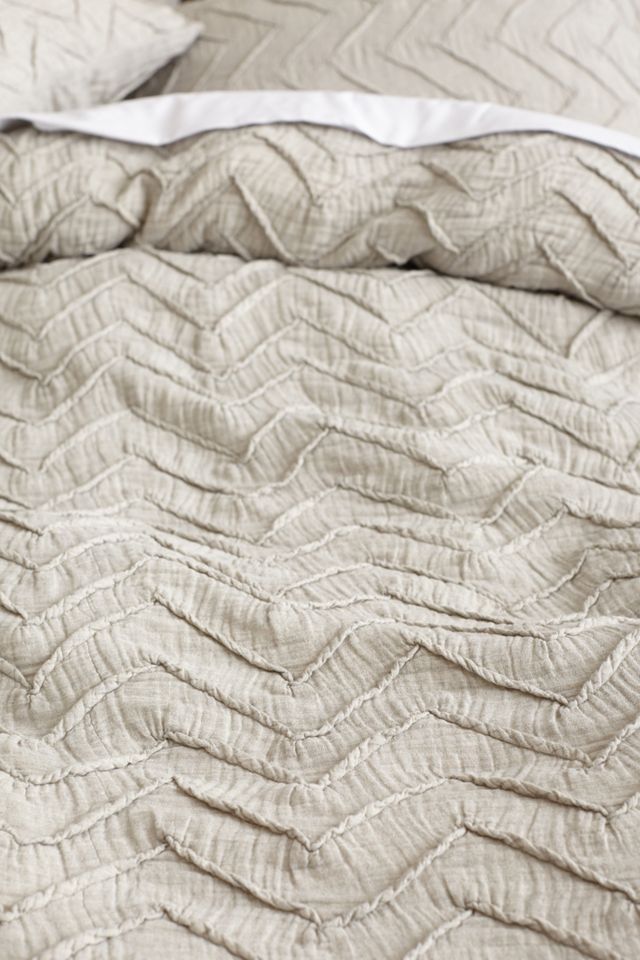 Textured Chevron Duvet Cover #2