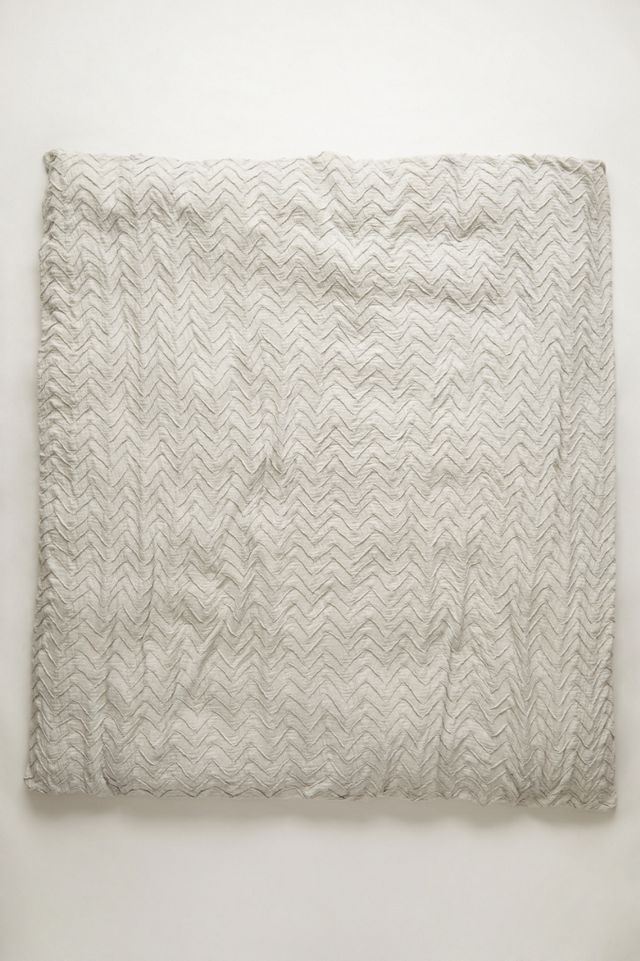 Textured Chevron Duvet Cover #3