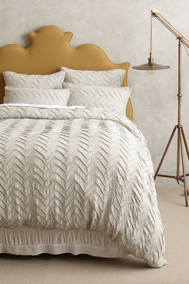 Textured Chevron Duvet Cover #4