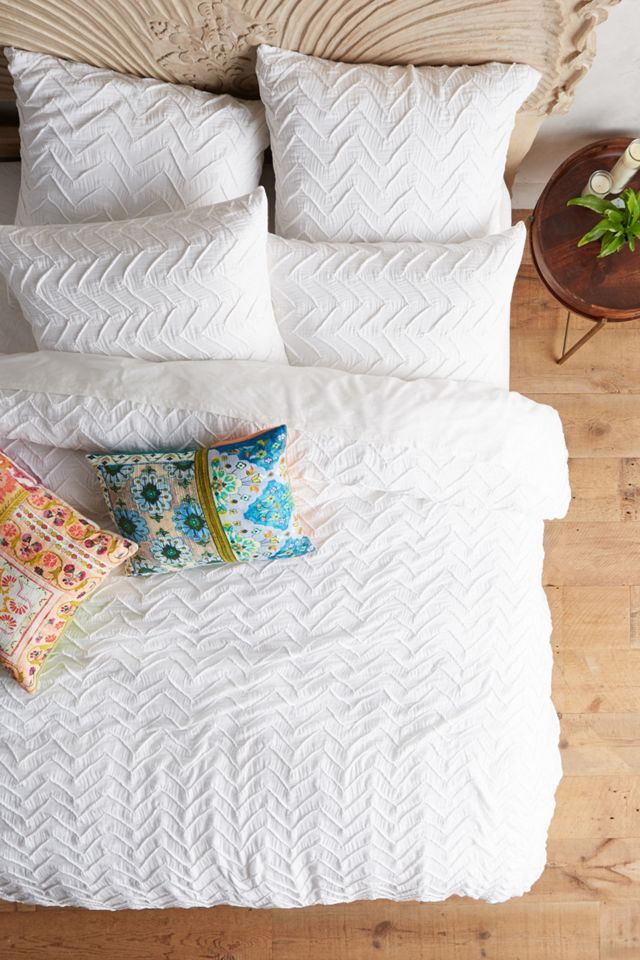 Textured Chevron Duvet Cover #1