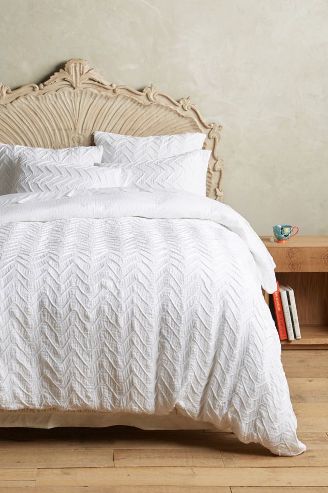 Textured Chevron Duvet Cover #4