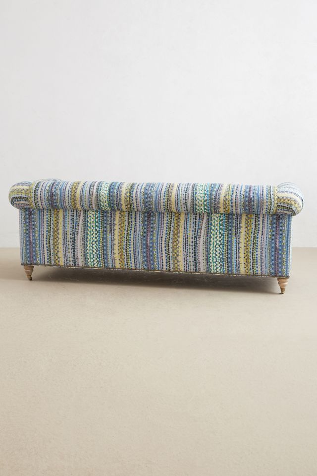 Printed Lyre Chesterfield Sofa #1