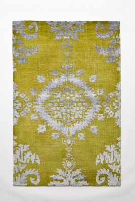 Anthropologie Stonewashed Medallion Rug By  In Green Size 4 X 6