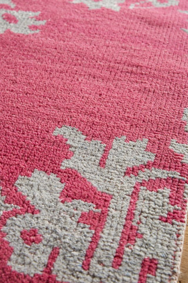 Hand-Knotted Stonewashed Medallion Rug #2