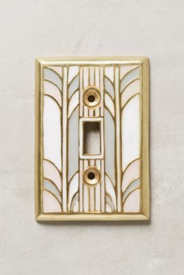 Retro Swirl Switch Plate