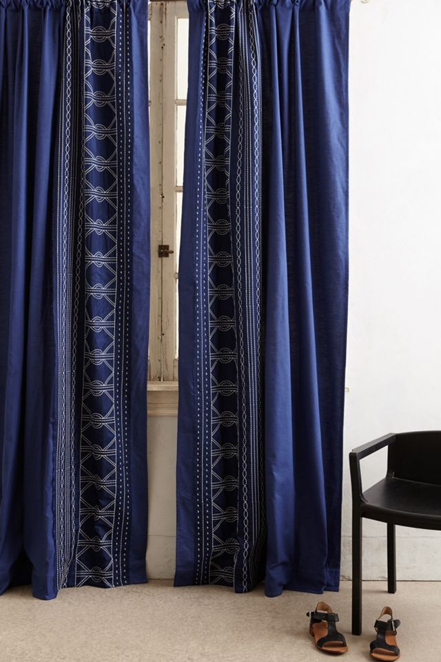 Embroidered Mosaic Curtain