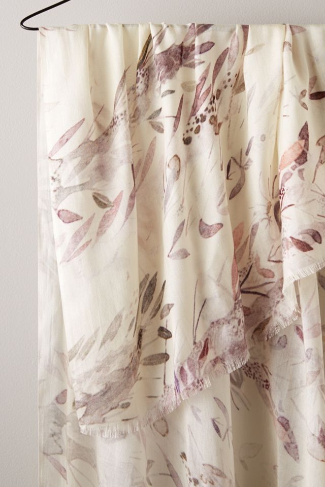 Plum Leaf Scarf #2