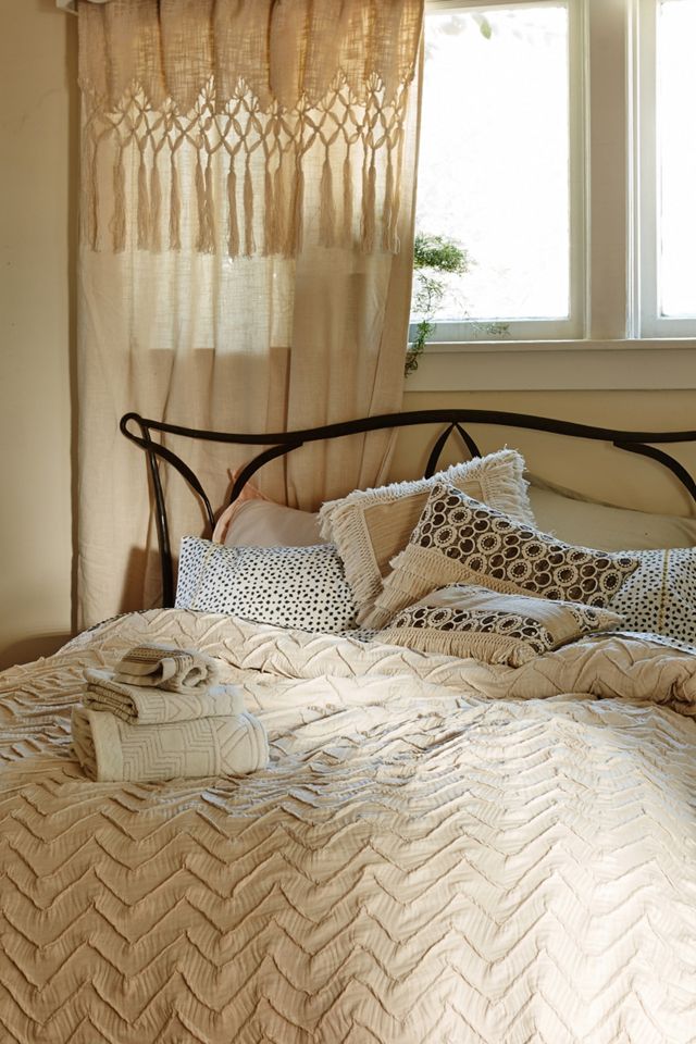 Fringed Ivory Pillow #2