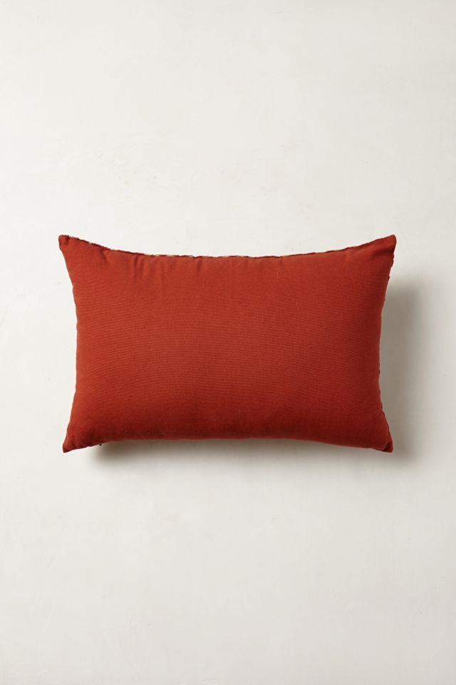Silk-Stitched Floret Pillow #3