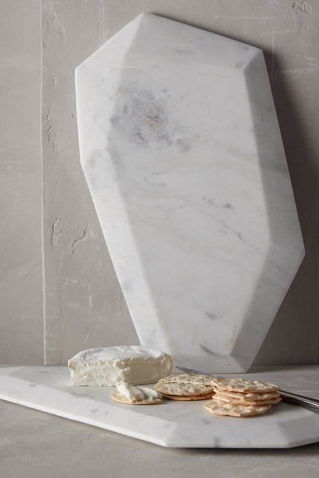 Faceted Marble Cheese Board #2
