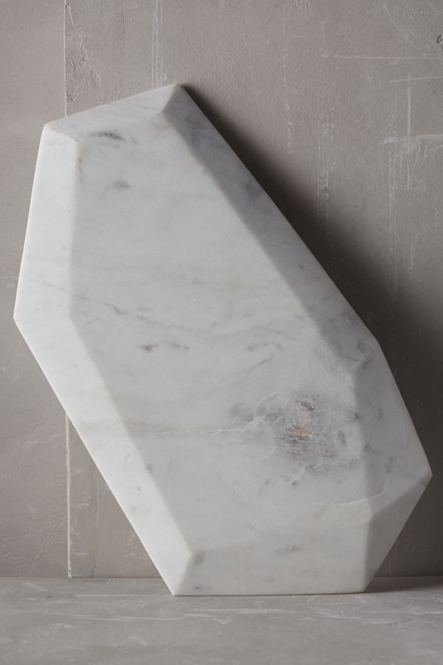 Faceted Marble Cheese Board #1