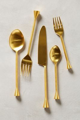 Gilded Cornet Flatware