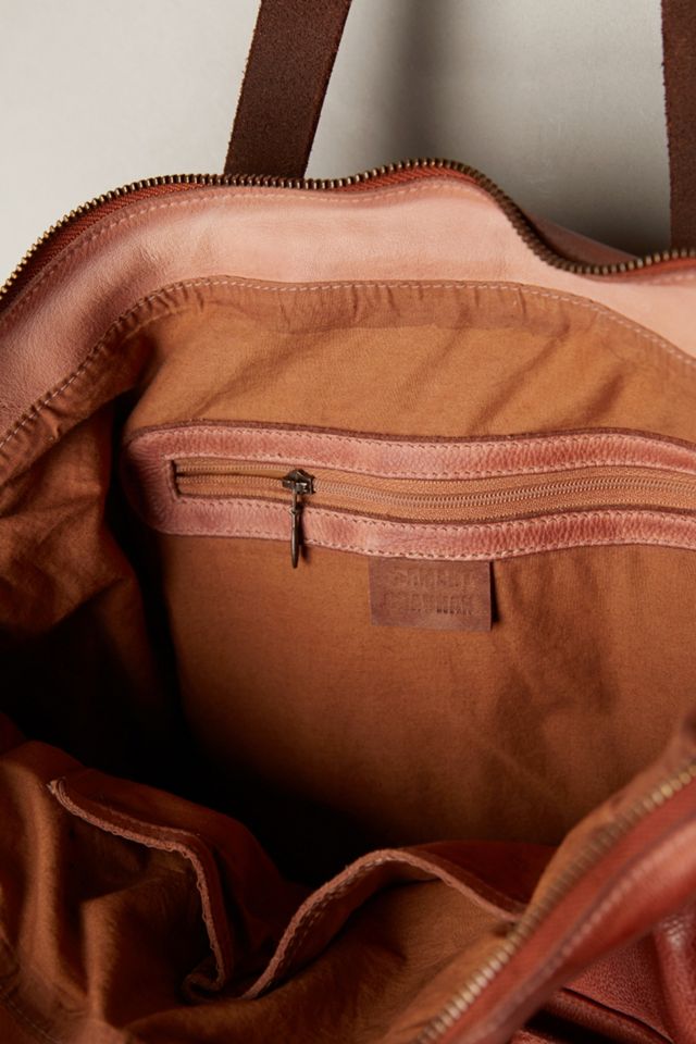 Double Pocket Leather Tote #2