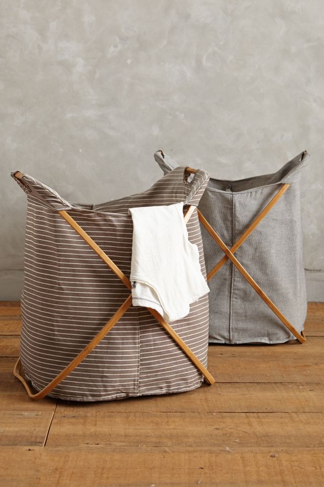 Large Cross-Fold Laundry Basket #1