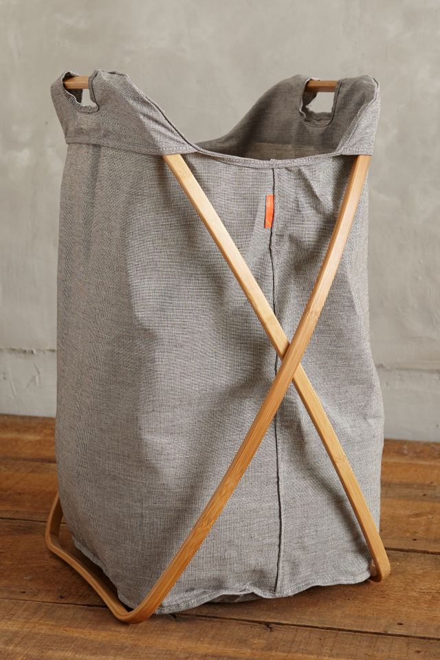 Tall Cross-Fold Laundry Basket #1
