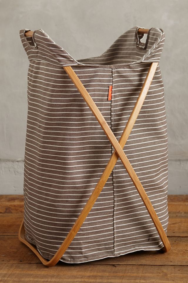 Tall Cross-Fold Laundry Basket #1
