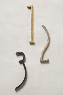 Hand-Welded House Number | Anthropologie