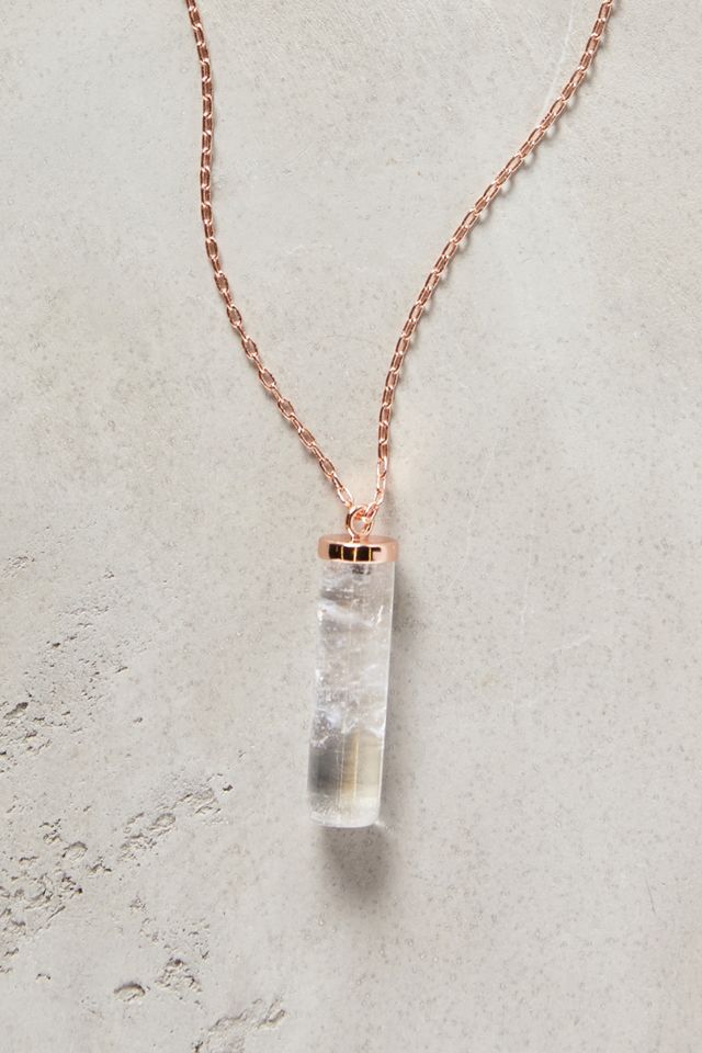 Rock Crystal Pendant Necklace #1