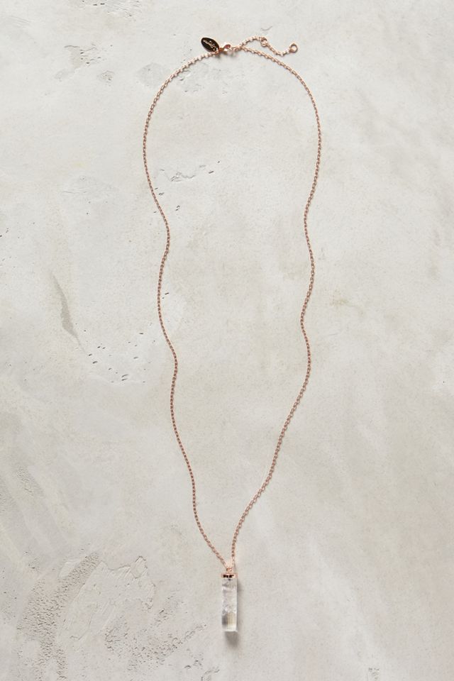 Rock Crystal Pendant Necklace
